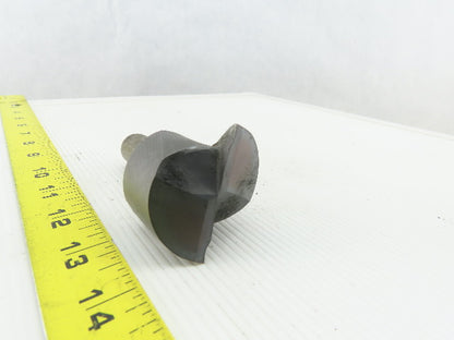 2" OD 2 Flute Carbide End Mill 90° 3/4" Weldon Shank 4" OAL