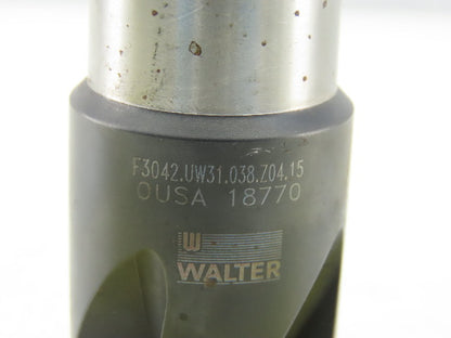 Walter F3042.UW31.038.Z04.15 4 Flute Indexing Insert Holder 1-1/4" Shank