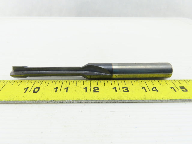 Diversified SPN009319-T12 12mm 4 Straight Flute Coolant Fed Drill 16mm Shank
