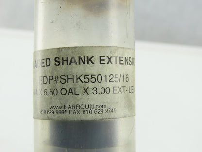 Harroun SHK550125/16 1-1/4" Shank 16mm Threaded Shank Extension 5-1/2" OAL