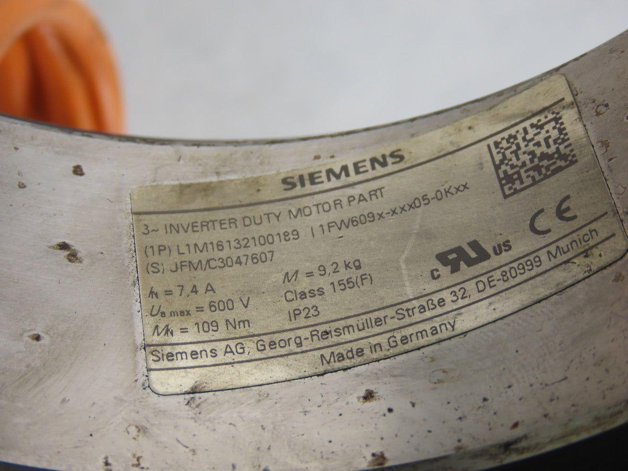 Siemens L1M16132100189 Rotor Stator 3 Phase Inverter Motor Part 600V Max