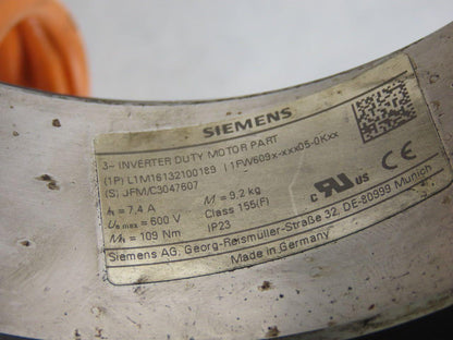 Siemens L1M16132100189 Rotor Stator 3 Phase Inverter Motor Part 600V Max