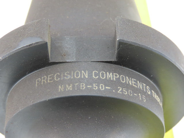 Precision Components NMTB50 1/4" Bore End Mill Extension 15" Projection