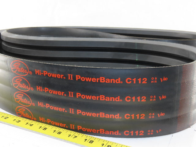 Gates 4/C112 9094-4112 Hi-Power II PowerBand Belt