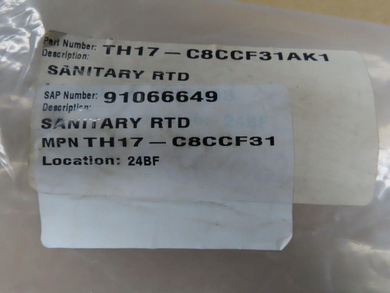 Endress Hauser TH17-C8CCF31AK1 Sanitary RTD 23.5" Temperature Probe