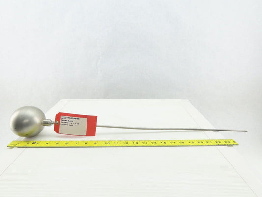 55-3-316 3" Dia. 316 Stainless Steel Float Ball W/ 1/4"x24" Long Rod