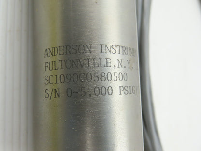 Anderson Instrument 952940 Pressure Sensor 0-5000 PSI