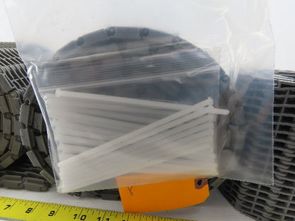 6" Poly Gray Chain Conveyor Belt Lot of 3 Rolls 158" Total See Description