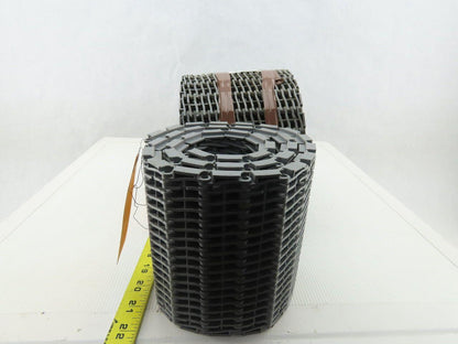 6" Poly Gray Chain Conveyor Belt Lot of 3 Rolls 158" Total See Description