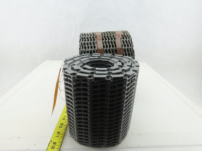 6" Poly Gray Chain Conveyor Belt Lot of 3 Rolls 158" Total See Description