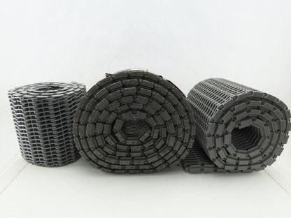 6" Poly Gray Chain Conveyor Belt Lot of 3 Rolls 158" Total See Description