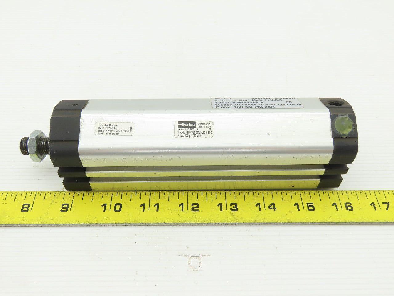 Parker P1M032CDMC5L135135.00 Pneumatic Air Cylinder 35mm Bore 135mm Stroke