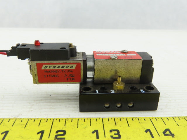Dynamco D2552KL0 Solenoid Valve 115V 5 Port