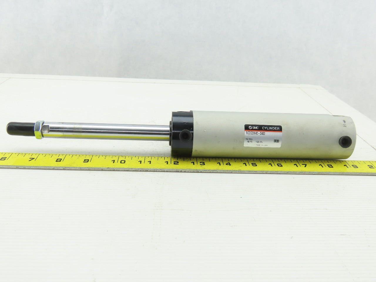 SMC NCDGDN40-0400 Pneumatic Air Cylinder 1-3/4" Bore 4" Stroke 145 psi