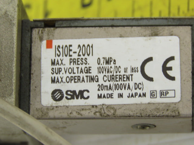 SMC IS10E-2001 Pneumatic Pressure Switch Assembly 1/8" NPT