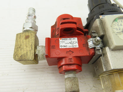 SMC AW2002BE Pneumatic Filter Regulator Lockout Valve Pressure & Switch Assembly