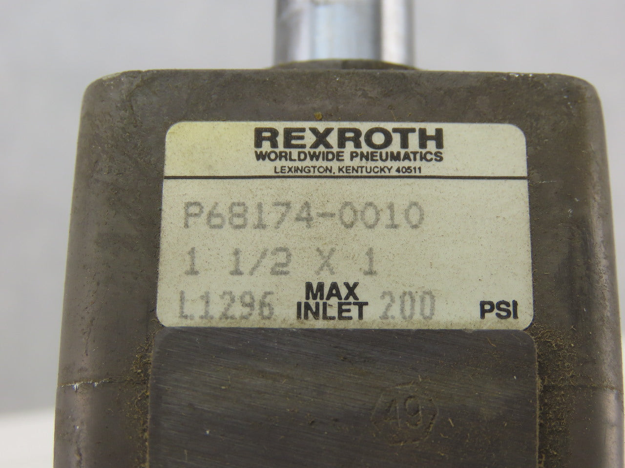 Rexroth P68174-0010 1-1/2" Bore 1" Stroke Double Acting Air Cylinder
