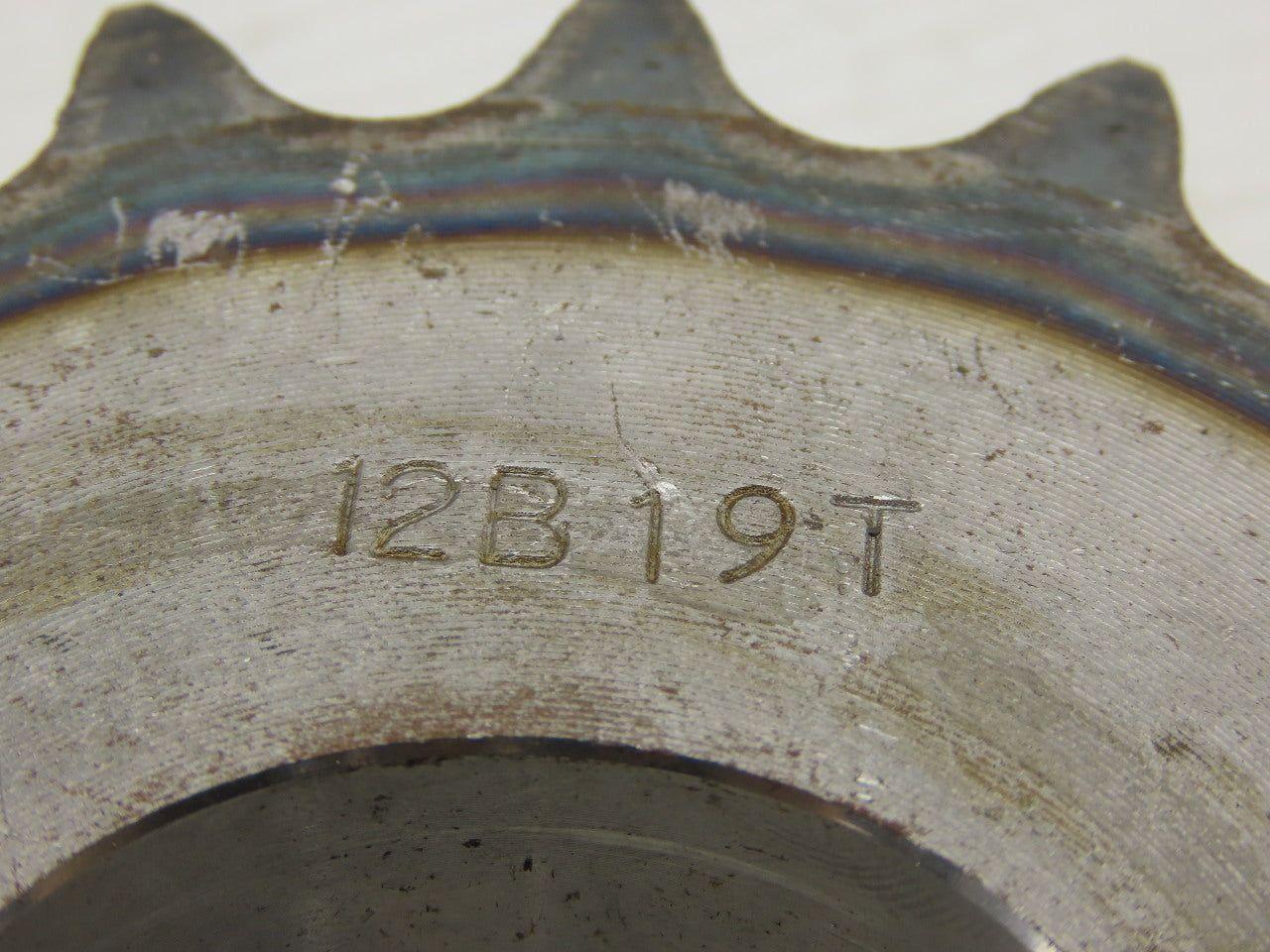 12B19T 4-7/8" OD 19 Teeth 1-3/4" Finished Bore Chain Drive Sprocket