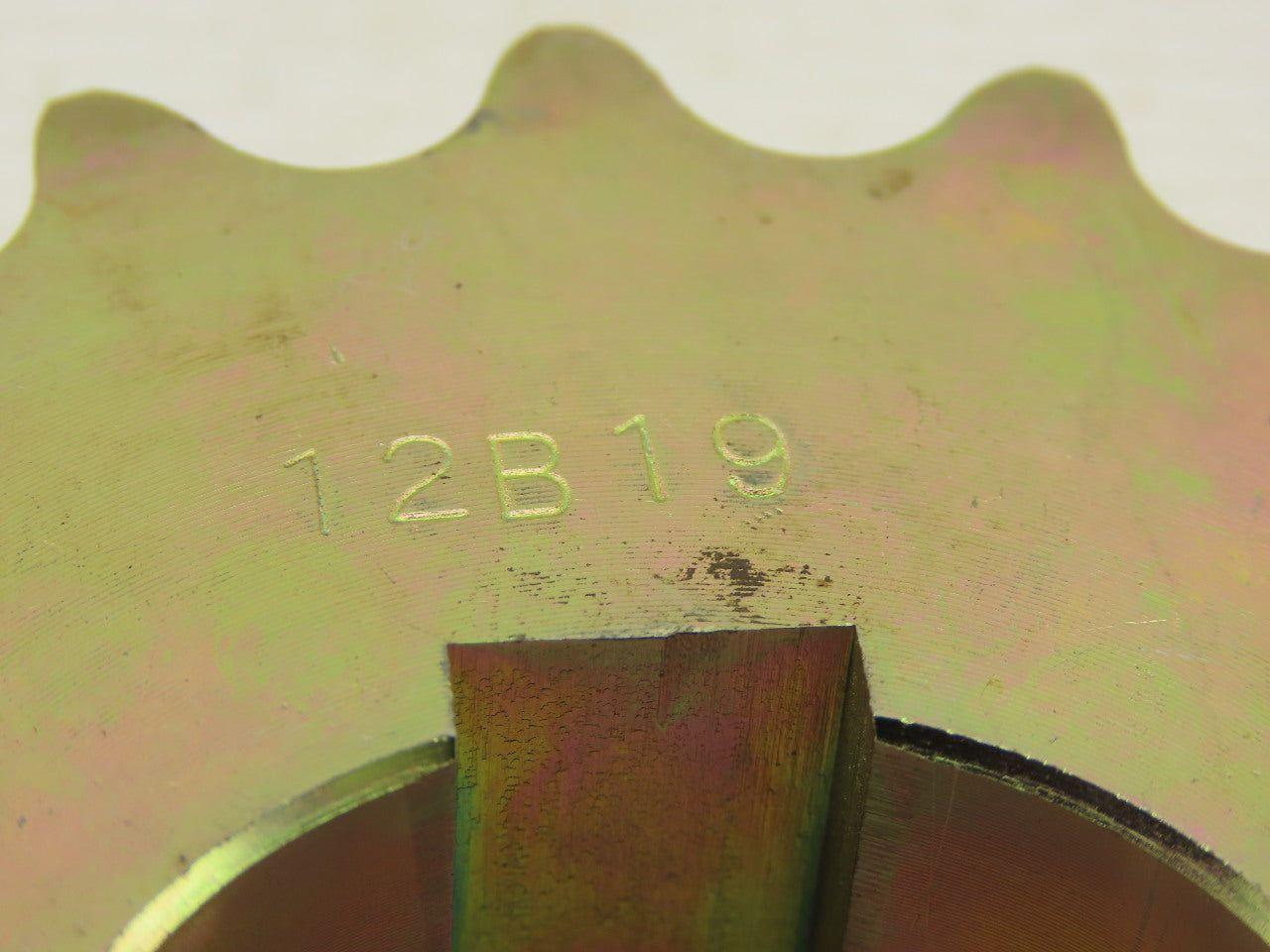 12B19T 4-7/8" OD 19 Teeth 45mm Finished Bore Chain Drive Sprocket