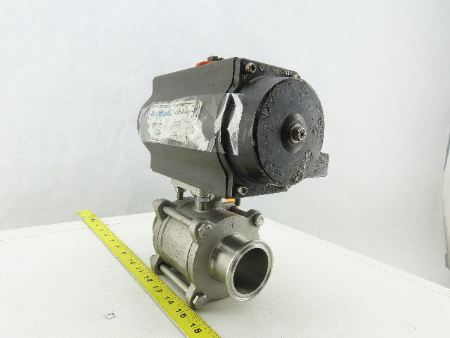 Bradford Dixon RP-BA-101-SR Pneumatic Actuator 1-3/4" Sanitary Ball Valve