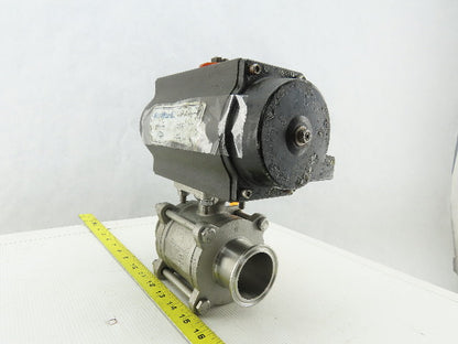 Bradford Dixon RP-BA-101-SR Pneumatic Actuator 1-3/4" Sanitary Ball Valve