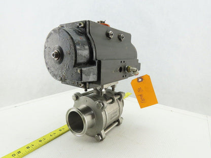 Bradford Dixon RP-BA-101-SR Pneumatic Actuator 1-3/4" Sanitary Ball Valve