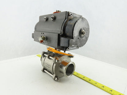 Bradford Dixon RP-BA-101-SR Pneumatic Actuator 1-3/4" Sanitary Ball Valve