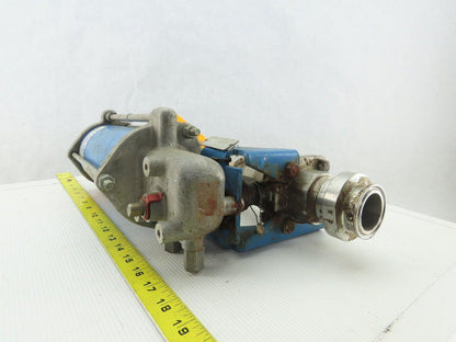Jamesbury Pneumatic Actuator Stainless Steel 1-1/2" Sanitary Ball Valve