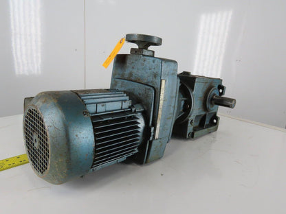 SEW-EURODRIVE Gearmotor W/Variable Speed Drive 22.92:1 Ratio 230/460V 3Ph