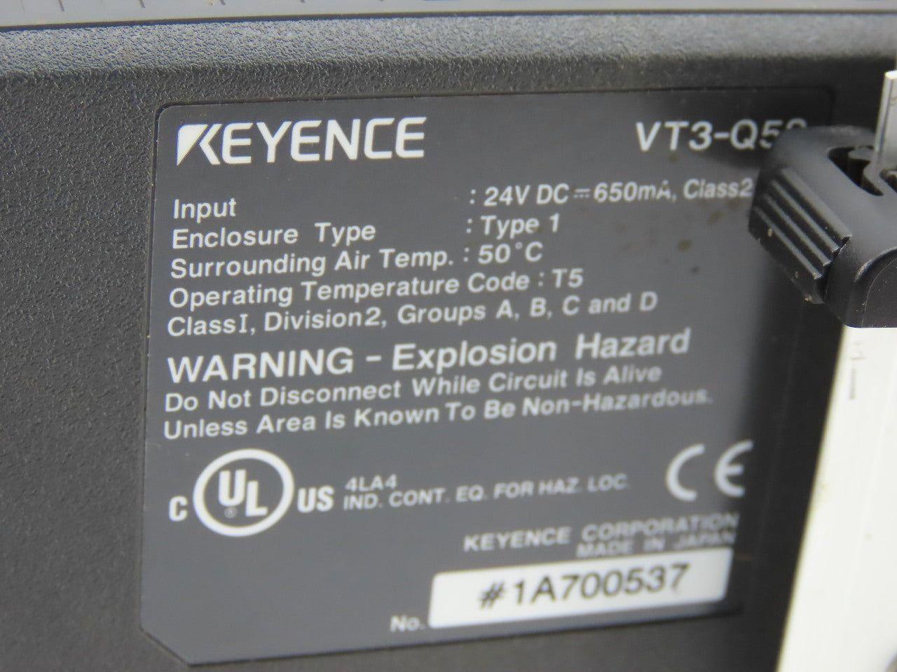 Keyence VT3-Q5S Touch Screen Panel Operator Interface