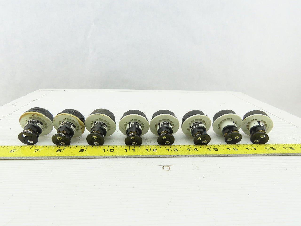 Fuji Electric DR30DOL Red White Amber Green Indicator Light 30V Lot of 8