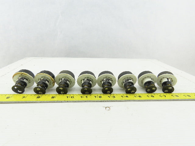 Fuji Electric DR30DOL Red White Amber Green Indicator Light 30V Lot of 8