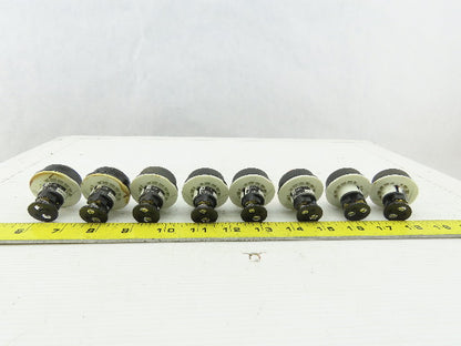 Fuji Electric DR30DOL Red White Amber Green Indicator Light 30V Lot of 8
