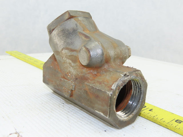 Powell B-1446 200 Y-Pattern Swing Check Valve Stainless Steel 1" NPT