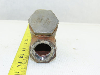 Powell B-1446 200 Y-Pattern Swing Check Valve Stainless Steel 1" NPT