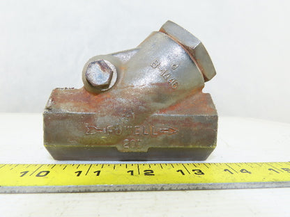 Powell B-1446 200 Y-Pattern Swing Check Valve Stainless Steel 1" NPT