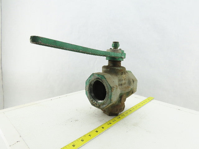 Homestead 1529B1 FIG-611 Semi Steel Plug Valve 2-1/2" NPT 200 OWG W/Handle