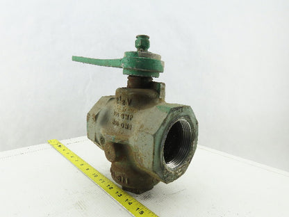 Homestead 1529B1 FIG-611 Semi Steel Plug Valve 2-1/2" NPT 200 OWG W/Handle
