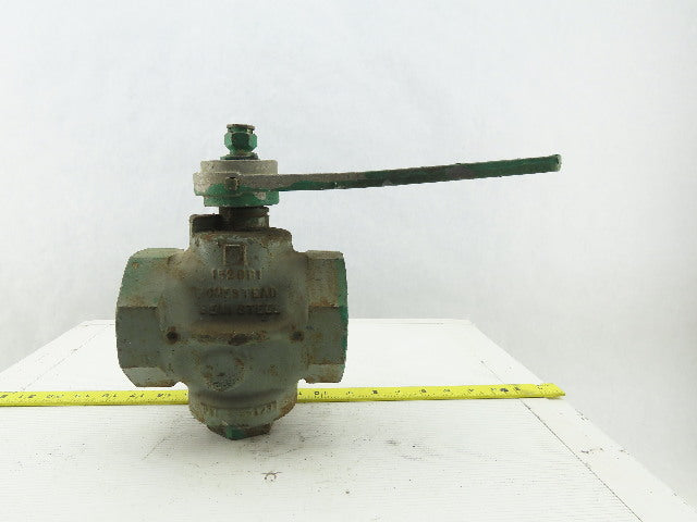 Homestead 1529B1 FIG-611 Semi Steel Plug Valve 2-1/2" NPT 200 OWG W/Handle