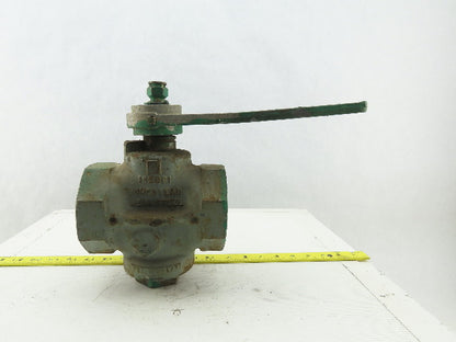 Homestead 1529B1 FIG-611 Semi Steel Plug Valve 2-1/2" NPT 200 OWG W/Handle