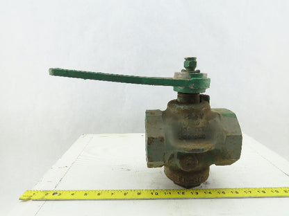 Homestead 1529B1 FIG-611 Semi Steel Plug Valve 2-1/2" NPT 200 OWG W/Handle