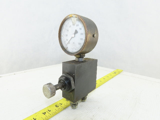 Parker GT420S Hydraulic Isolator Valve W/Gauge