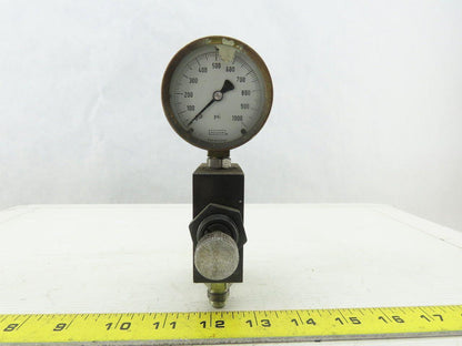 Parker GT420S Hydraulic Isolator Valve W/Gauge