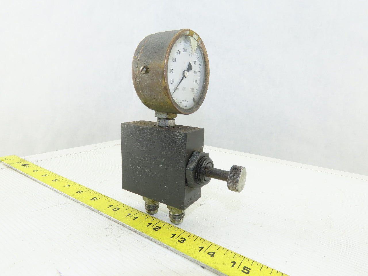 Parker GT420S Hydraulic Isolator Valve W/Gauge