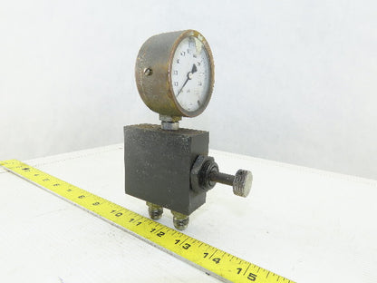 Parker GT420S Hydraulic Isolator Valve W/Gauge