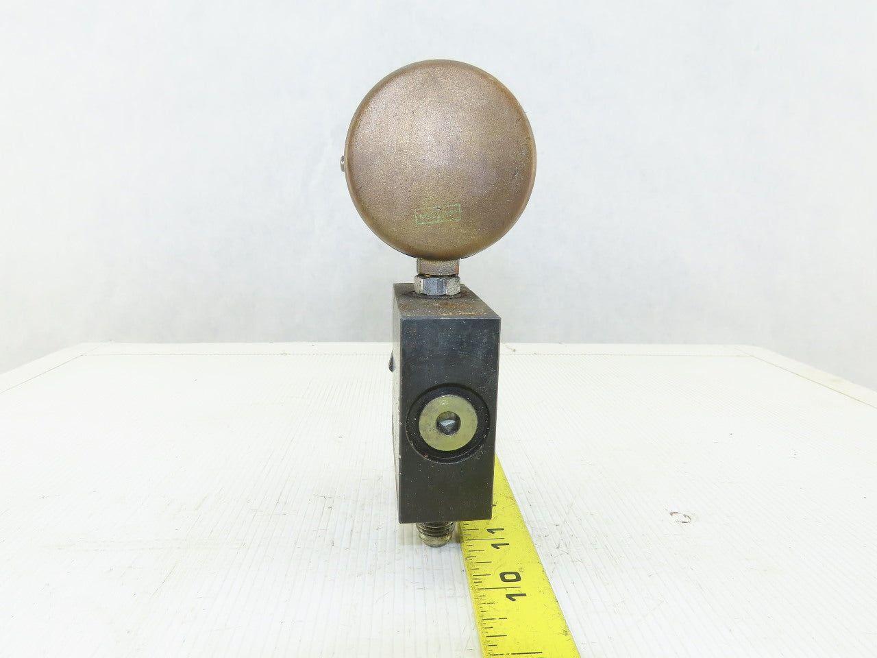 Parker GT420S Hydraulic Isolator Valve W/Gauge