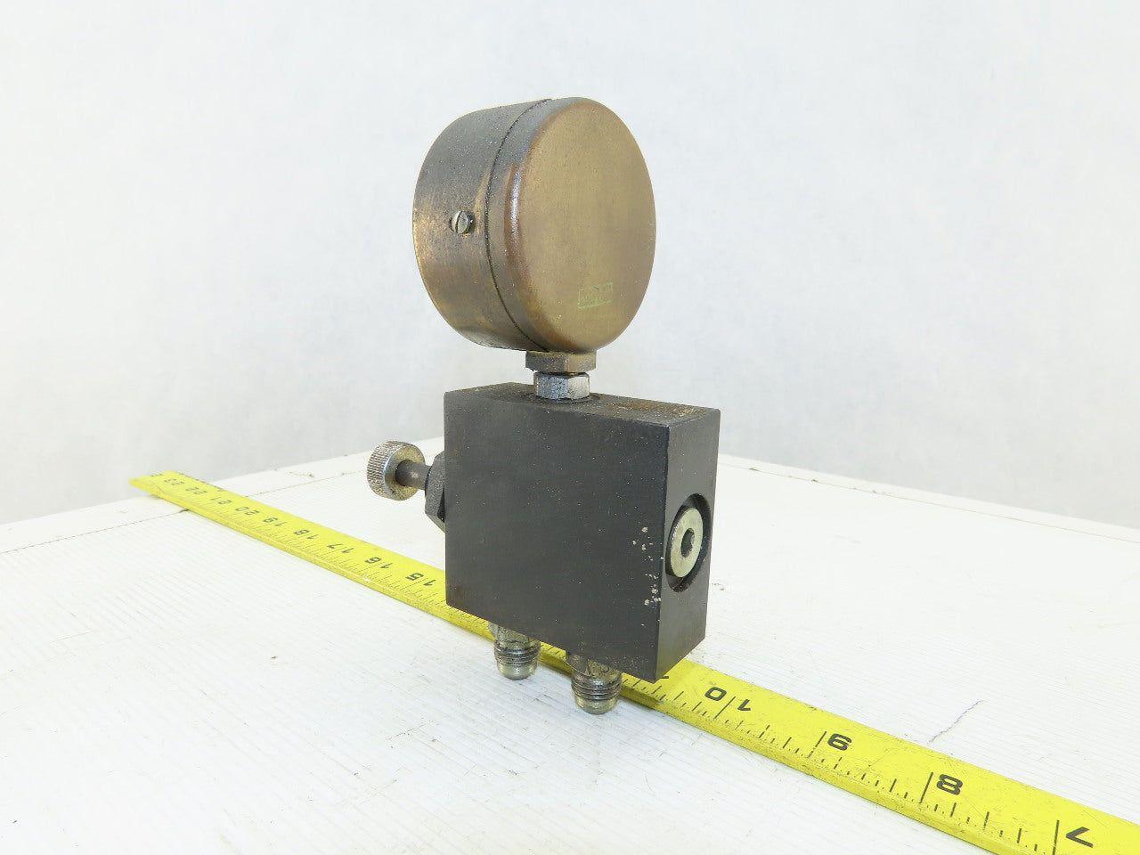 Parker GT420S Hydraulic Isolator Valve W/Gauge