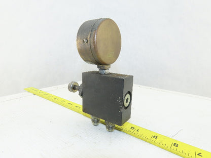 Parker GT420S Hydraulic Isolator Valve W/Gauge