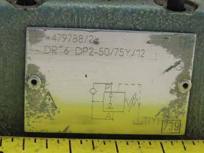 Rexroth DR 6 DP2-53/75Y/12 Direct Operated Pressure Reducing Hydraulic Valve
