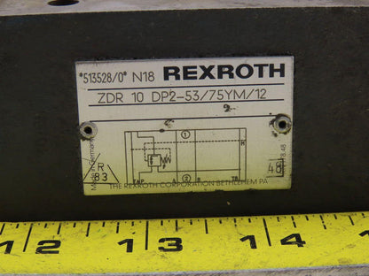 Rexroth ZDR10 DP2-53/75YM/12 Direct Operated Pressure Reducing Hydraulic Valve